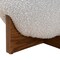 Baxton Studio Fisk Japandi Light Grey Boucle Fabric and Walnut Brown Finished Wood Ottoman Footstool 233-13325-ZORO - alternate 5